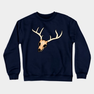 Cartoon Deer Skull Crewneck Sweatshirt